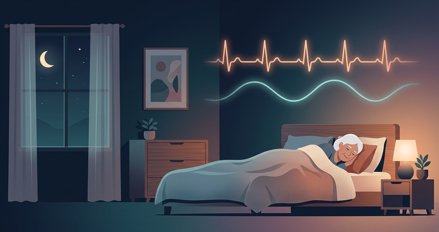 Can my elderly mother's sleep patterns tell us something important about her health?