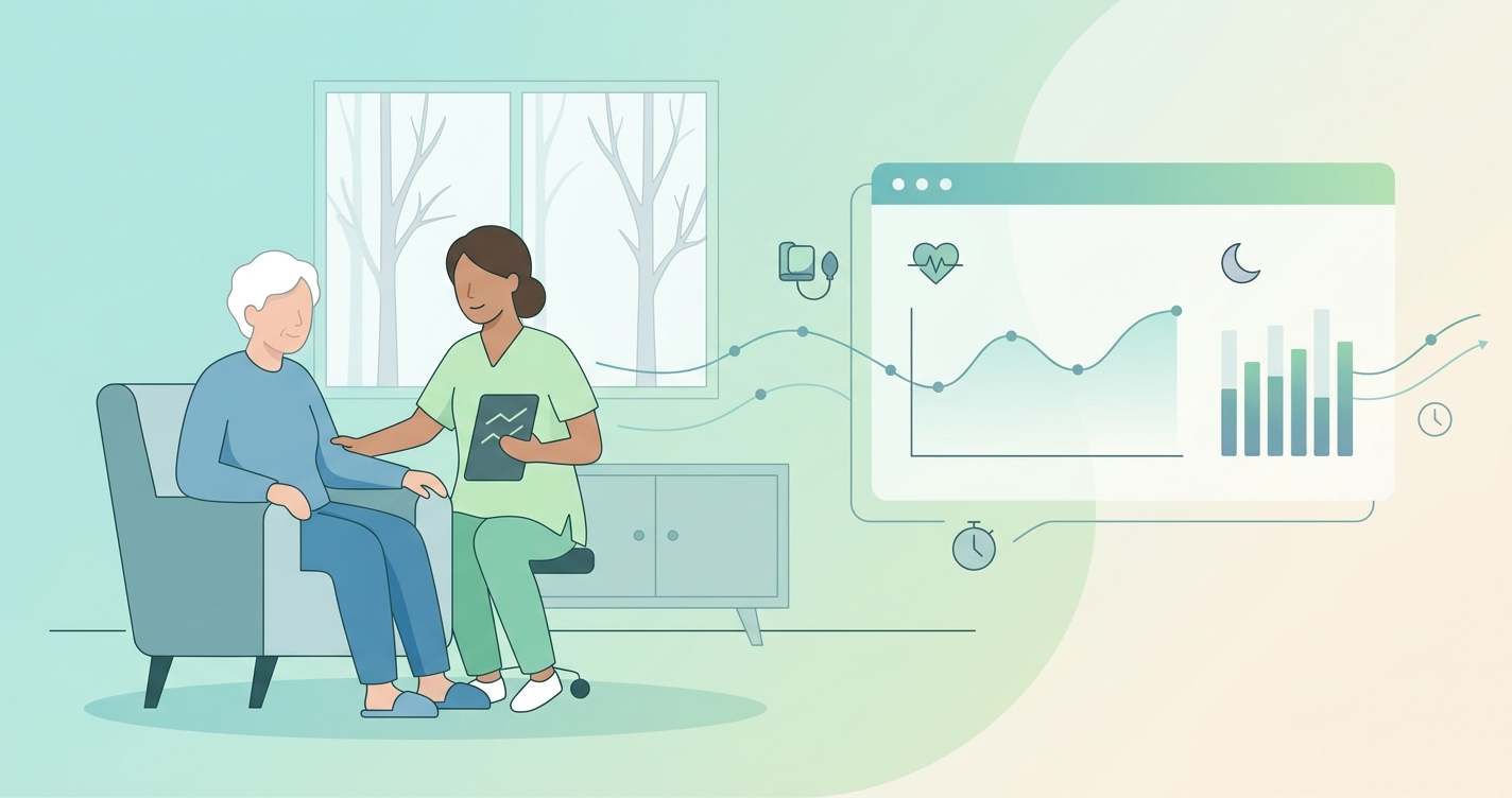 Fall Risk Assessment Through Daily Vital Sign Trends