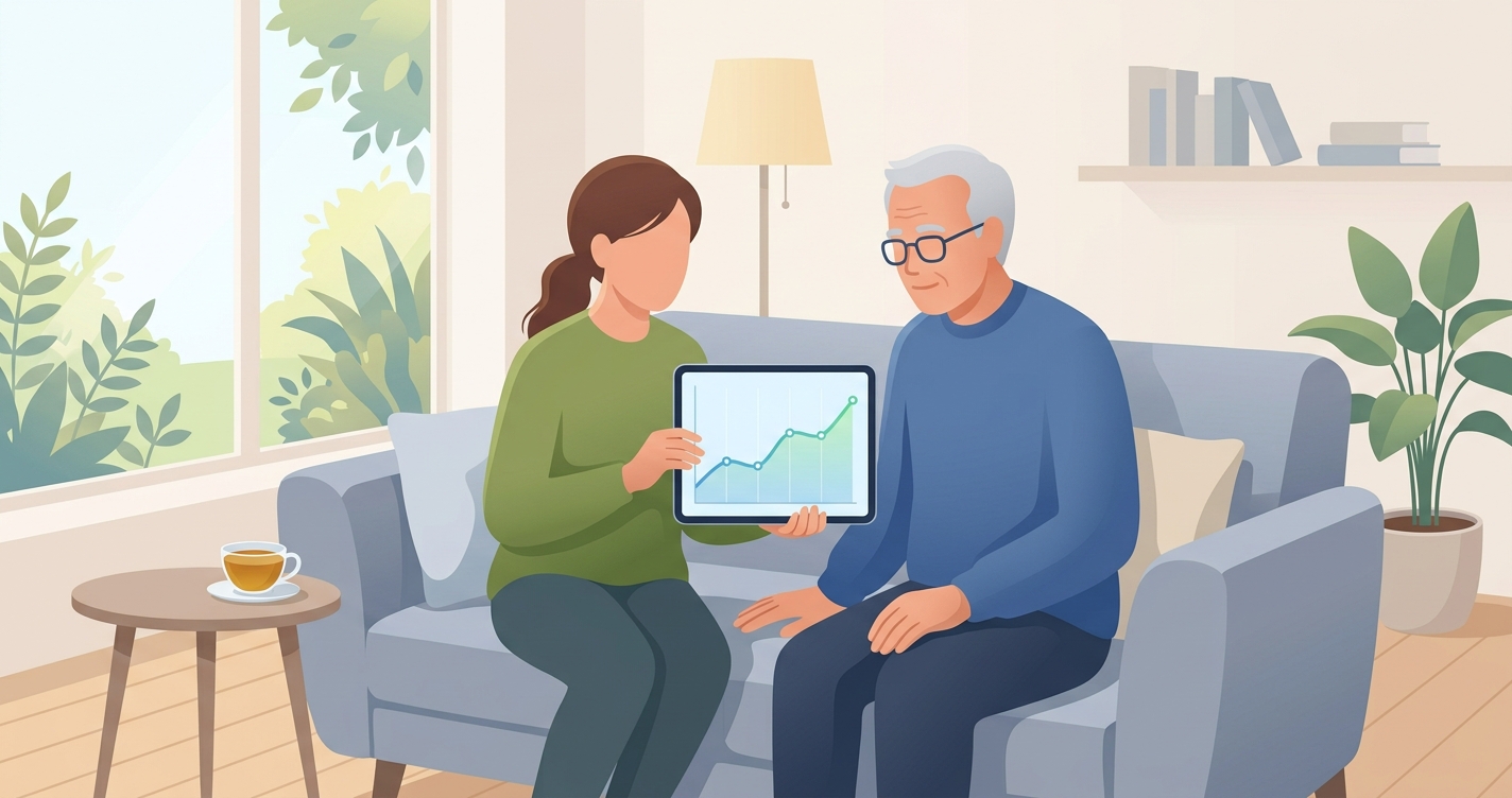 How can I understand my parent's health trends before a doctor's visit?